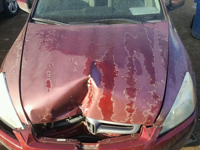 1HGCM66385A028931 - 2005 HONDA ACCORD LX MAROON photo 7