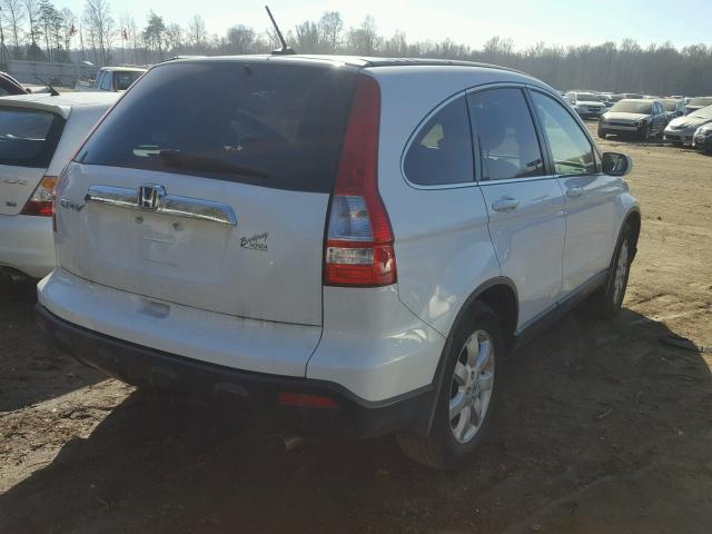 JHLRE38748C018137 - 2008 HONDA CR-V EXL WHITE photo 4