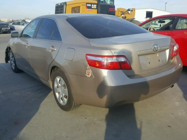 4T1BE46K57U516380 - 2007 TOYOTA CAMRY NEW GOLD photo 3