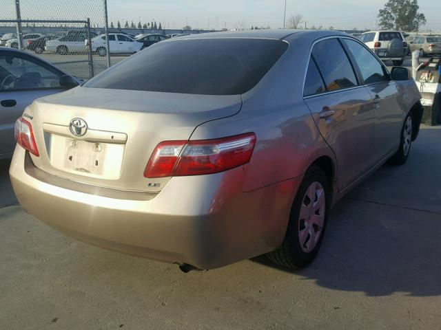 4T1BE46K57U516380 - 2007 TOYOTA CAMRY NEW GOLD photo 4