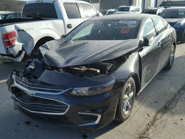 1G1ZB5ST4GF298428 - 2016 CHEVROLET MALIBU LS BLACK photo 2