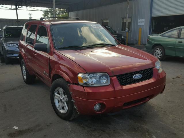 1FMYU96H16KC63891 - 2006 FORD ESCAPE HEV RED photo 1