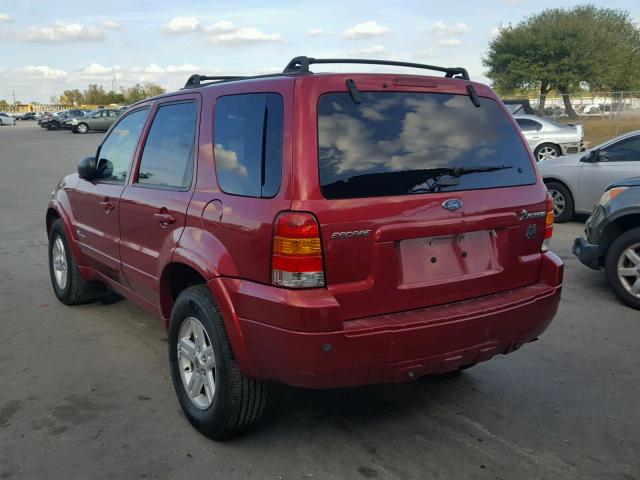 1FMYU96H16KC63891 - 2006 FORD ESCAPE HEV RED photo 3