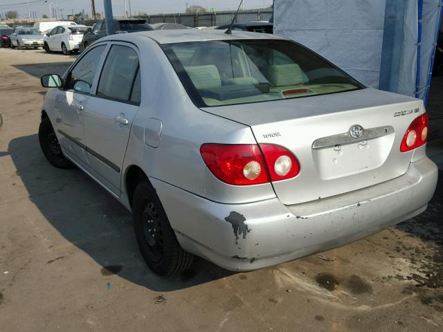 JTDBR32E860067639 - 2006 TOYOTA COROLLA CE SILVER photo 3