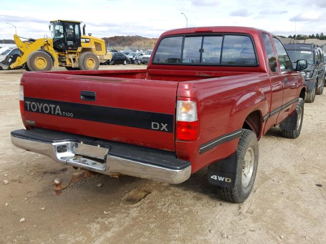 JT4VD22E1S0012644 - 1995 TOYOTA T100 XTRAC BURGUNDY photo 4