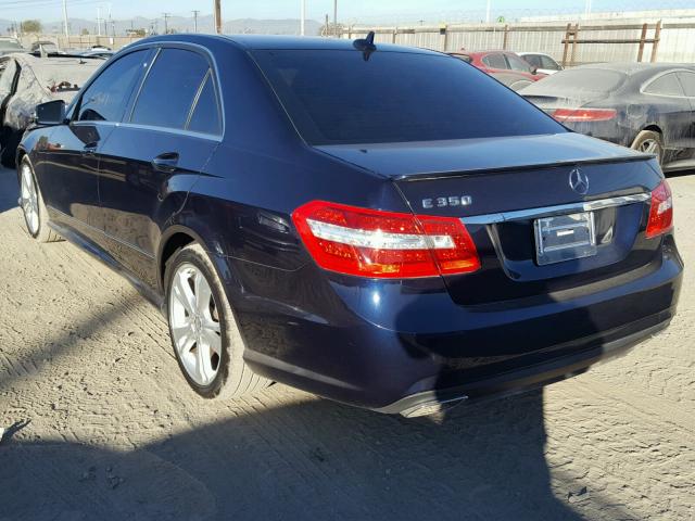 WDDHF5KB9DA690690 - 2013 MERCEDES-BENZ E 350 BLUE photo 3