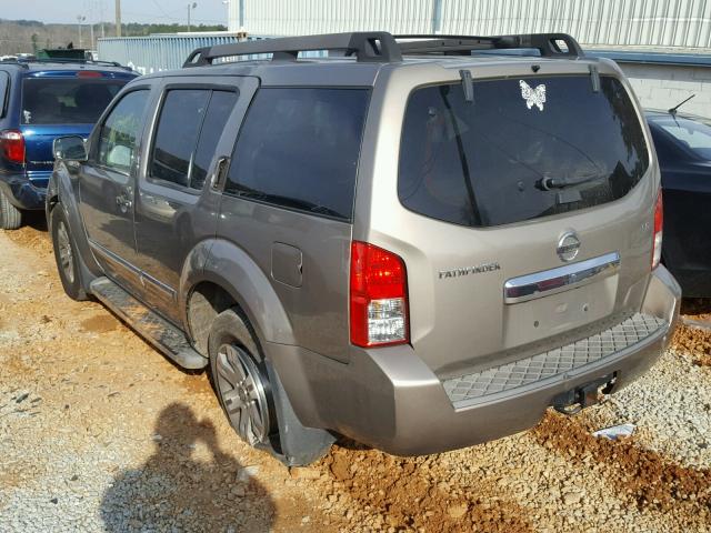 5N1AR18U48C637504 - 2008 NISSAN PATHFINDER TAN photo 3