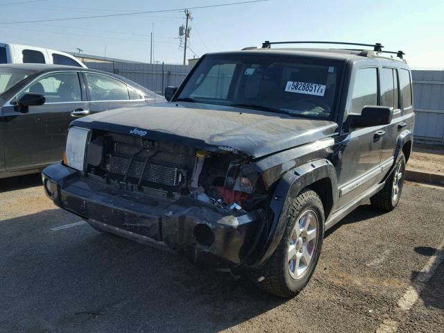 1J8HG58286C143781 - 2006 JEEP COMMANDER BLACK photo 2