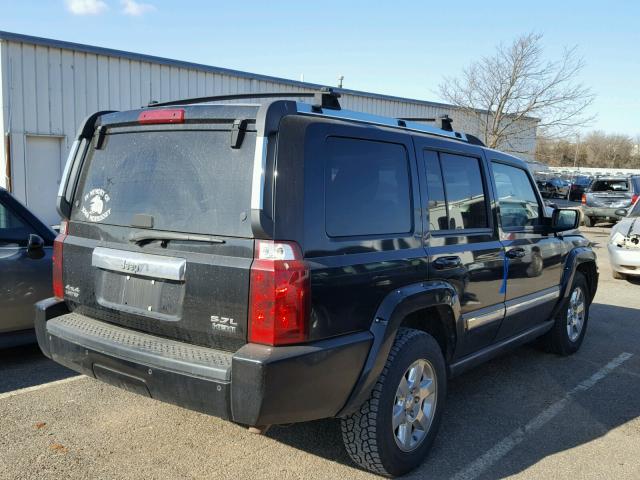 1J8HG58286C143781 - 2006 JEEP COMMANDER BLACK photo 4