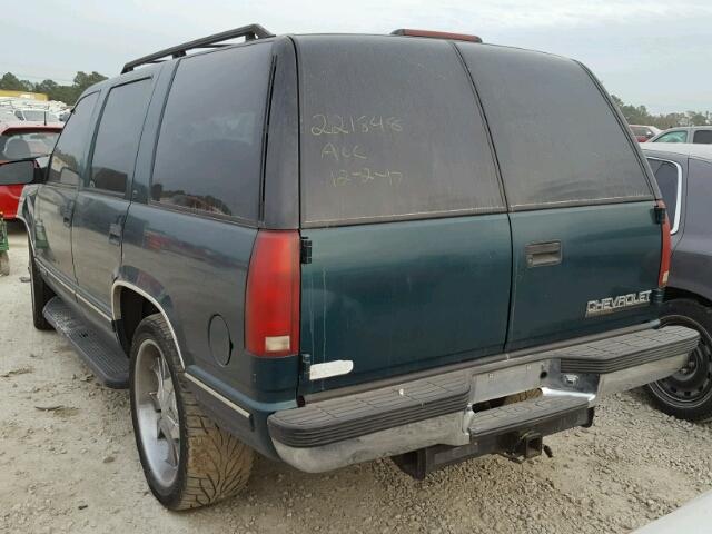 1GNEC13RXTJ372254 - 1996 CHEVROLET TAHOE C150 GREEN photo 3