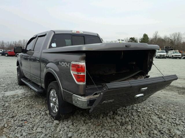 1FTFW1EF7BFD37017 - 2011 FORD F150 SUPER GRAY photo 3