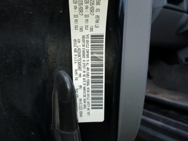 1J4GS48K75C605087 - 2005 JEEP GRAND CHER BLACK photo 10