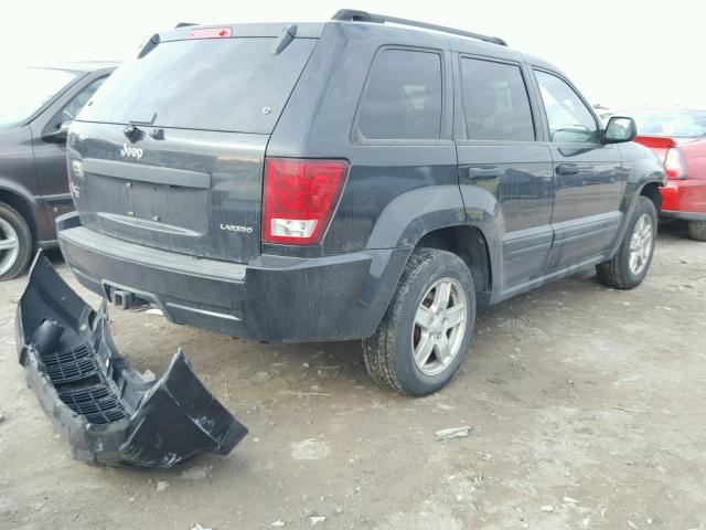 1J4GS48K75C605087 - 2005 JEEP GRAND CHER BLACK photo 4