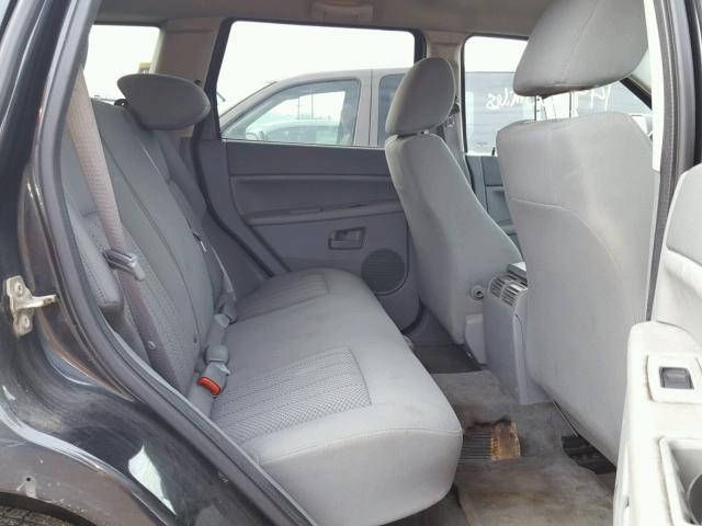 1J4GS48K75C605087 - 2005 JEEP GRAND CHER BLACK photo 6