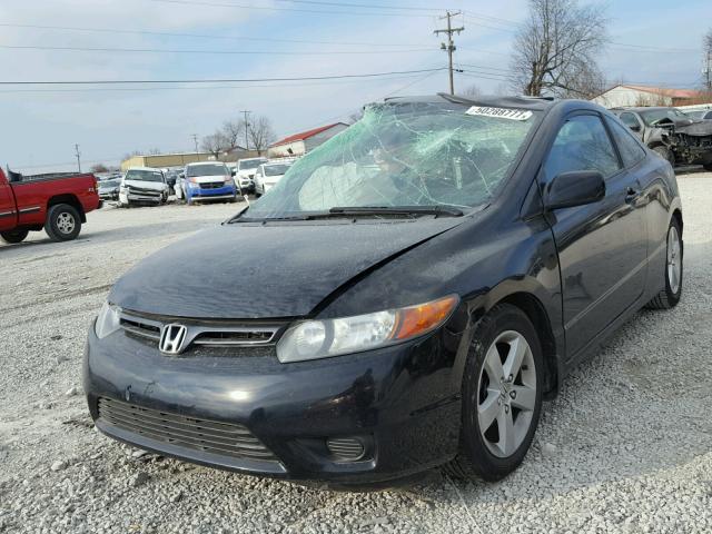 2HGF91286BH580930 - 2008 HONDA CIVIC EX BLACK photo 2