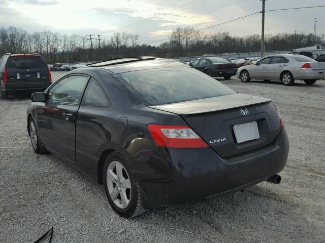 2HGF91286BH580930 - 2008 HONDA CIVIC EX 黑色 照片 3