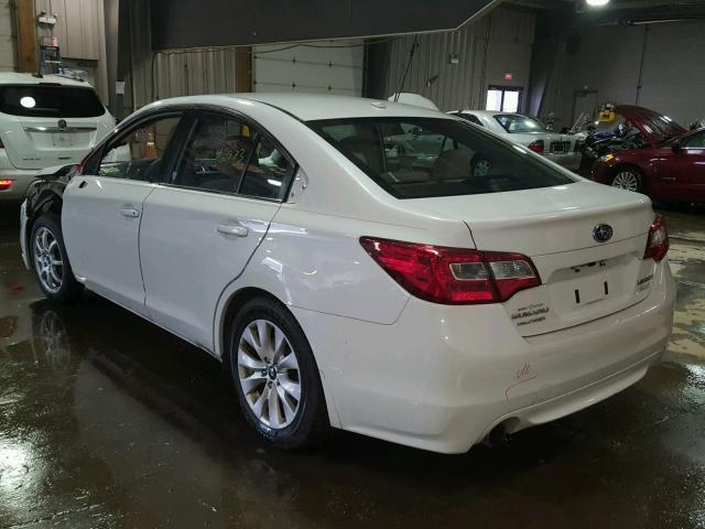 4S3BNAC66F3066348 - 2015 SUBARU LEGACY 2.5 WHITE photo 3