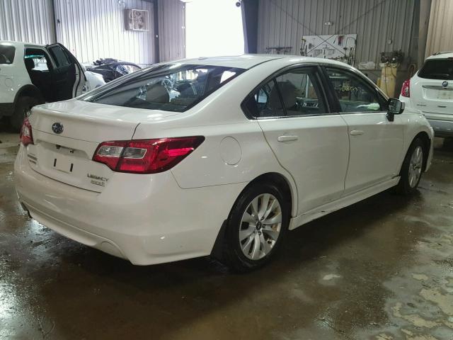 4S3BNAC66F3066348 - 2015 SUBARU LEGACY 2.5 WHITE photo 4