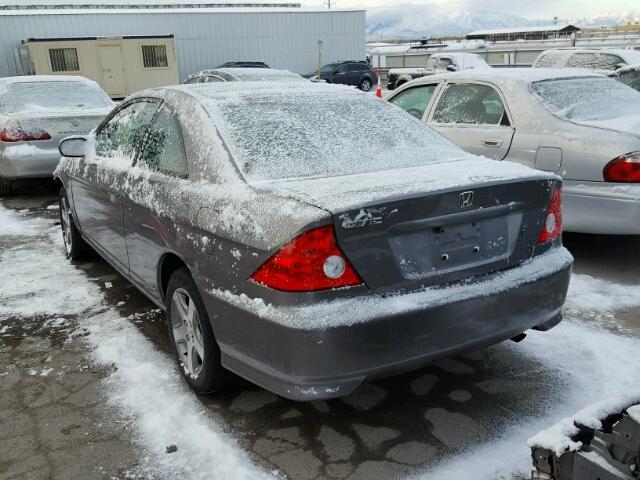 1HGEM21904L035887 - 2004 HONDA CIVIC EX GRAY photo 3