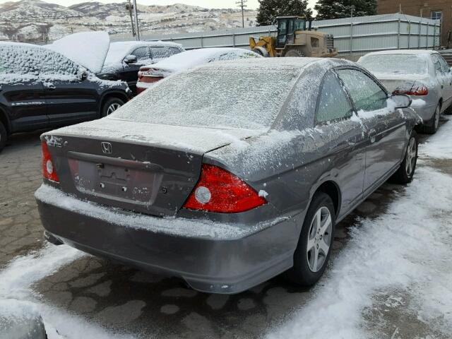 1HGEM21904L035887 - 2004 HONDA CIVIC EX GRAY photo 4