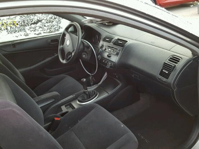 1HGEM21904L035887 - 2004 HONDA CIVIC EX GRAY photo 5