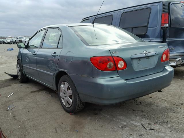 1NXBR32E05Z451157 - 2005 TOYOTA COROLLA CE TEAL photo 3