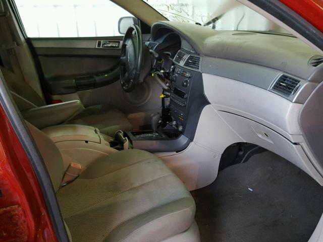 2C8GF484X5R328758 - 2005 CHRYSLER PACIFICA წითელი ფოტო 5