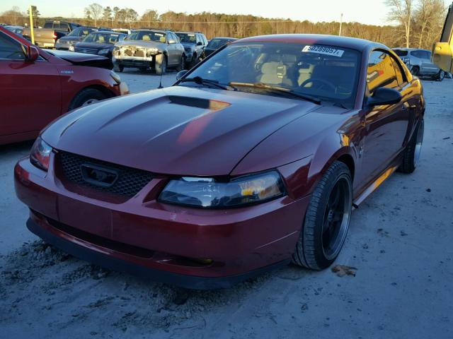 1FAFP40492F117274 - 2002 FORD MUSTANG RED photo 2