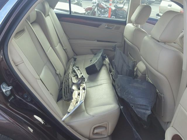 4T1BK3DB5BU418089 - 2011 TOYOTA AVALON BAS PURPLE photo 6