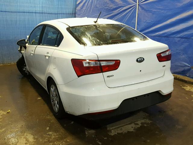 KNADM4A39G6569228 - 2016 KIA RIO LX WHITE photo 3