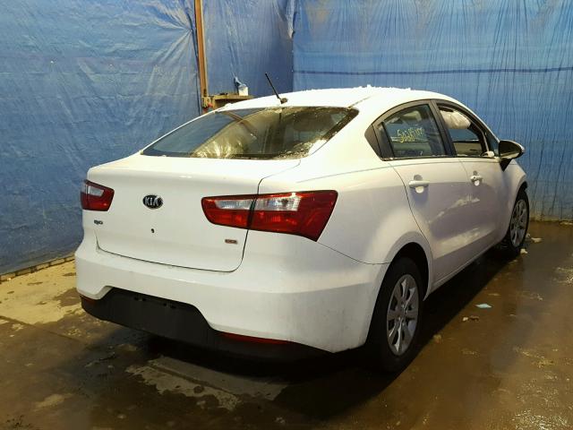 KNADM4A39G6569228 - 2016 KIA RIO LX WHITE photo 4