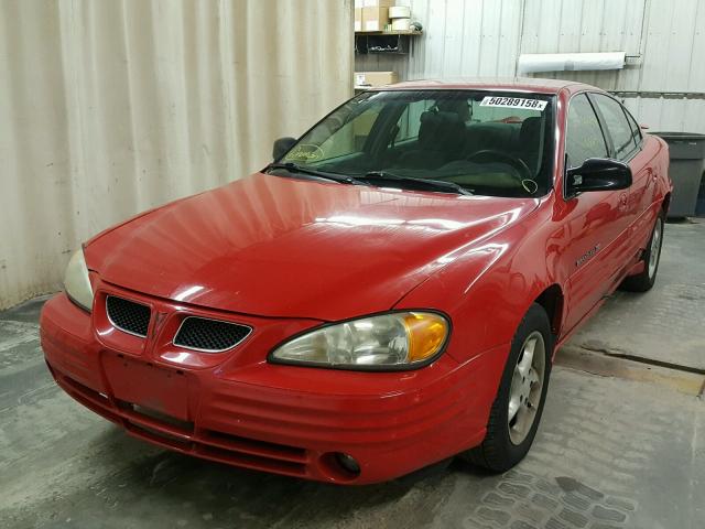 1G2NE52T2XC541415 - 1999 PONTIAC GRAND AM S წითელი ფოტო 2