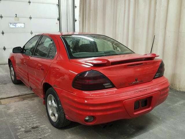 1G2NE52T2XC541415 - 1999 PONTIAC GRAND AM S წითელი ფოტო 3