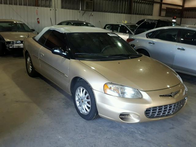 1C3EL45U21N626691 - 2001 CHRYSLER SEBRING LX GOLD photo 1