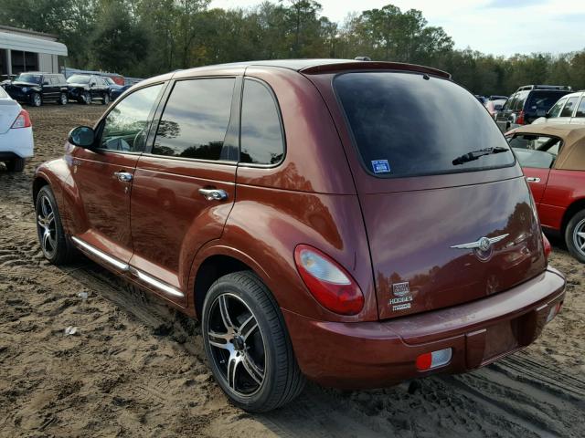 3A8FY48B28T124925 - 2008 CHRYSLER PT CRUISER BURGUNDY photo 3