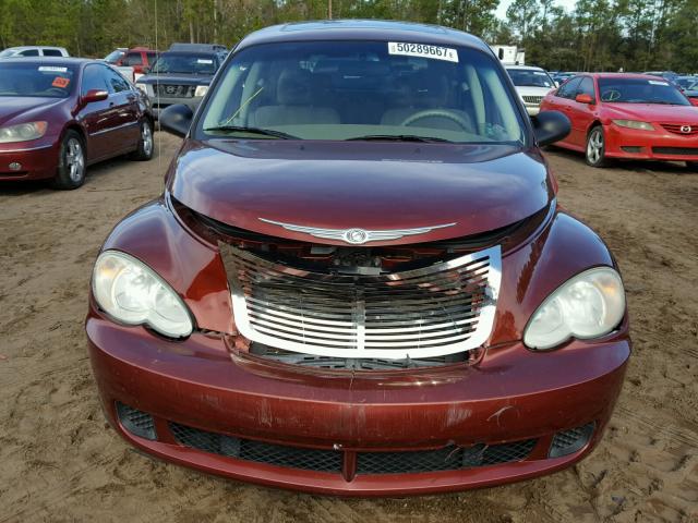 3A8FY48B28T124925 - 2008 CHRYSLER PT CRUISER BURGUNDY photo 9