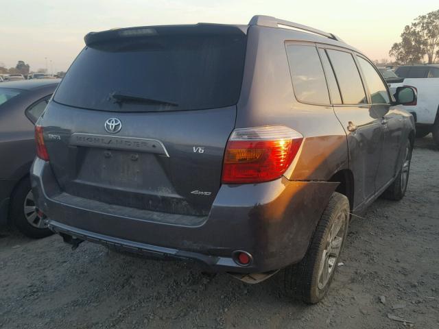 JTEES43A292122416 - 2009 TOYOTA HIGHLANDER GRAY photo 4