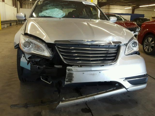 1C3CCBAB4CN134859 - 2012 CHRYSLER 200 LX SILVER photo 9