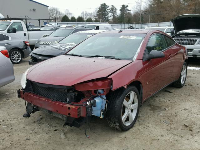 1G2ZH17N484108329 - 2008 PONTIAC G6 GT RED photo 2