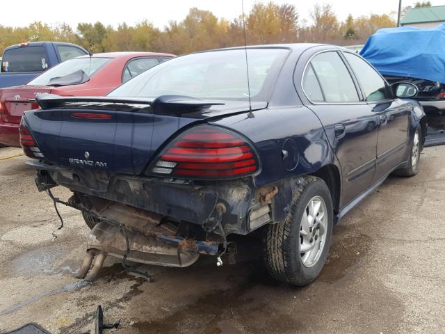 1G2NE52F14M635432 - 2004 PONTIAC GRAND AM S 蓝色 照片 4