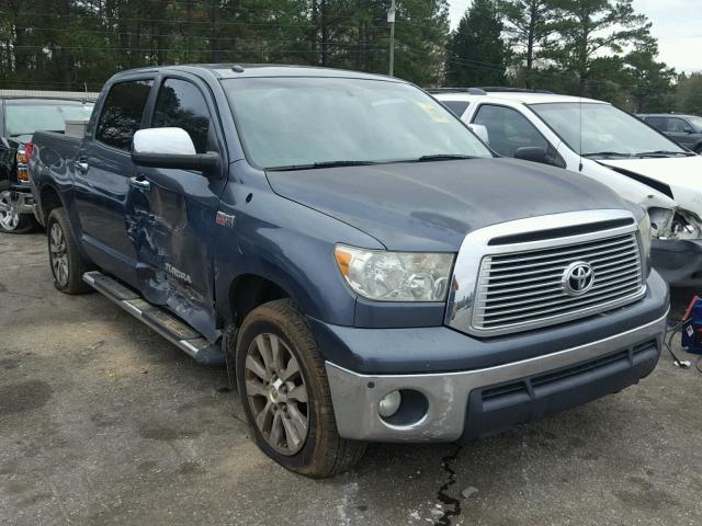 5TFFY5F1XAX077967 - 2010 TOYOTA TUNDRA CRE GRAY photo 1