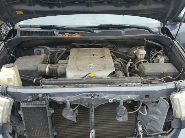 5TFFY5F1XAX077967 - 2010 TOYOTA TUNDRA CRE GRAY photo 7