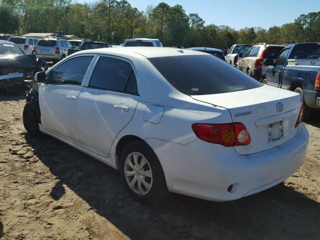 1NXBU4EEXAZ380267 - 2010 TOYOTA COROLLA BA WHITE photo 3