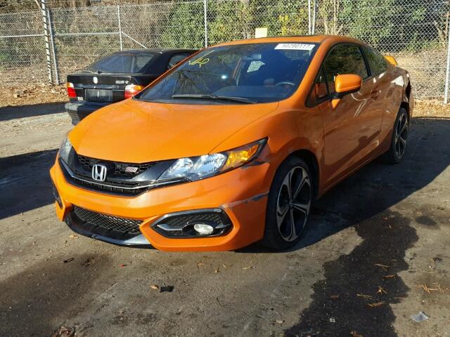 2HGFG4A52FH704116 - 2015 HONDA CIVIC SI ORANGE photo 2