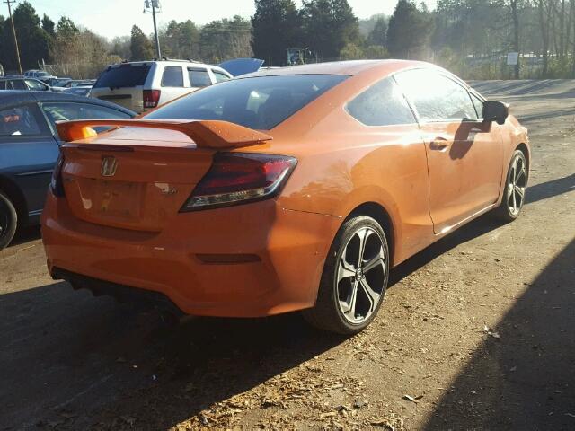 2HGFG4A52FH704116 - 2015 HONDA CIVIC SI ORANGE photo 4