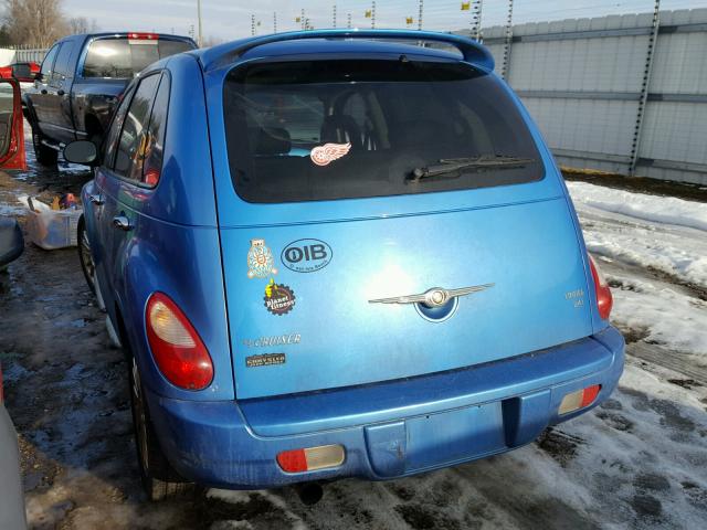 3A8FY68868T135569 - 2008 CHRYSLER PT CRUISER BLUE photo 3