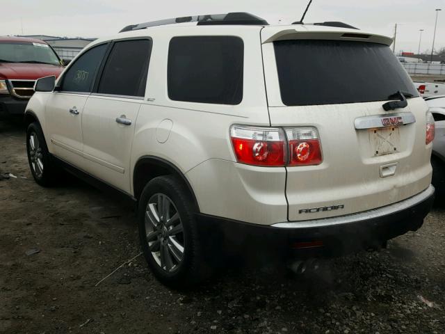 1GKLRMED8AJ108078 - 2010 GMC ACADIA SLT თეთრი ფოტო 3