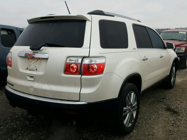 1GKLRMED8AJ108078 - 2010 GMC ACADIA SLT WHITE photo 4