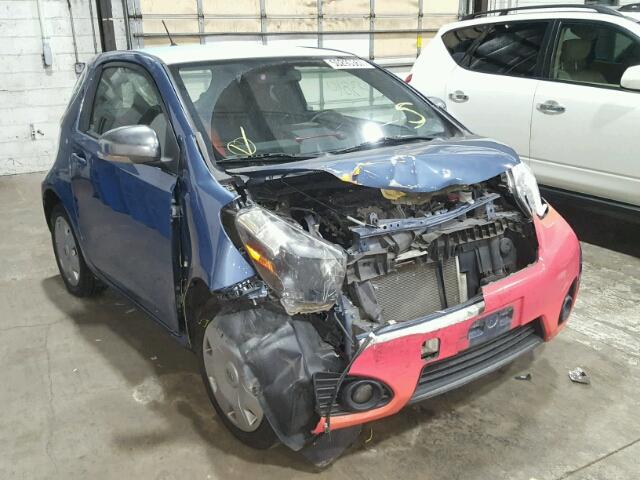 JTNJJXB04CJ013223 - 2012 TOYOTA SCION IQ BLUE photo 1