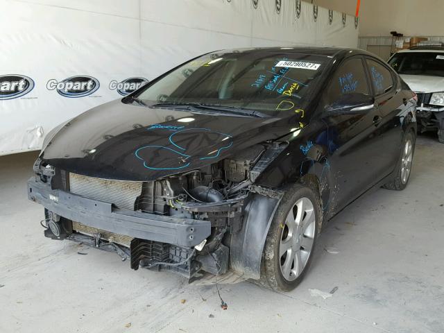 5NPDH4AE4BH051762 - 2011 HYUNDAI ELANTRA GL BLACK photo 2